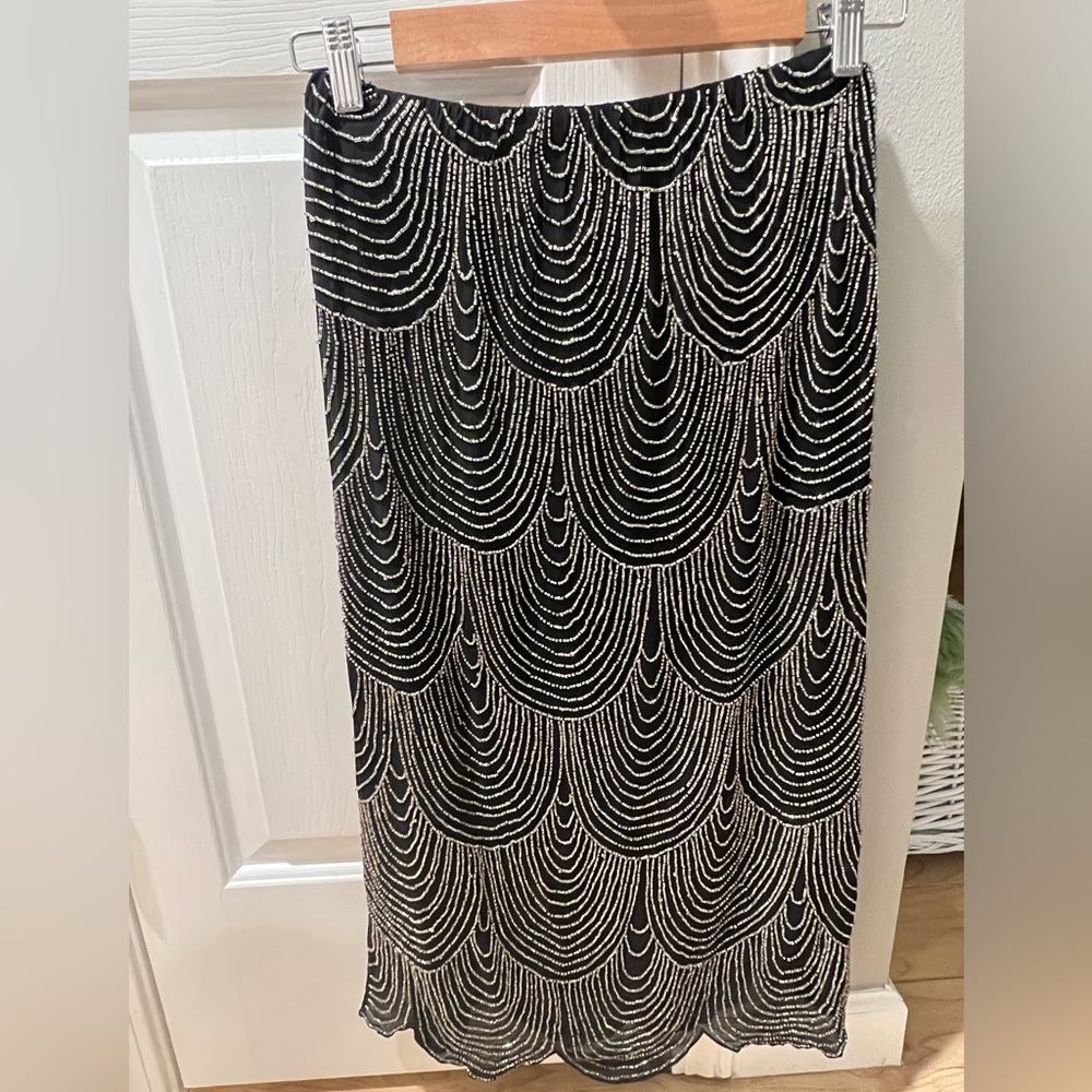 Joie beaded midi skirt NWT